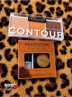 Makeup Revolution Bronze Sugar Contour Trio + Flawless Foils Rebound Set